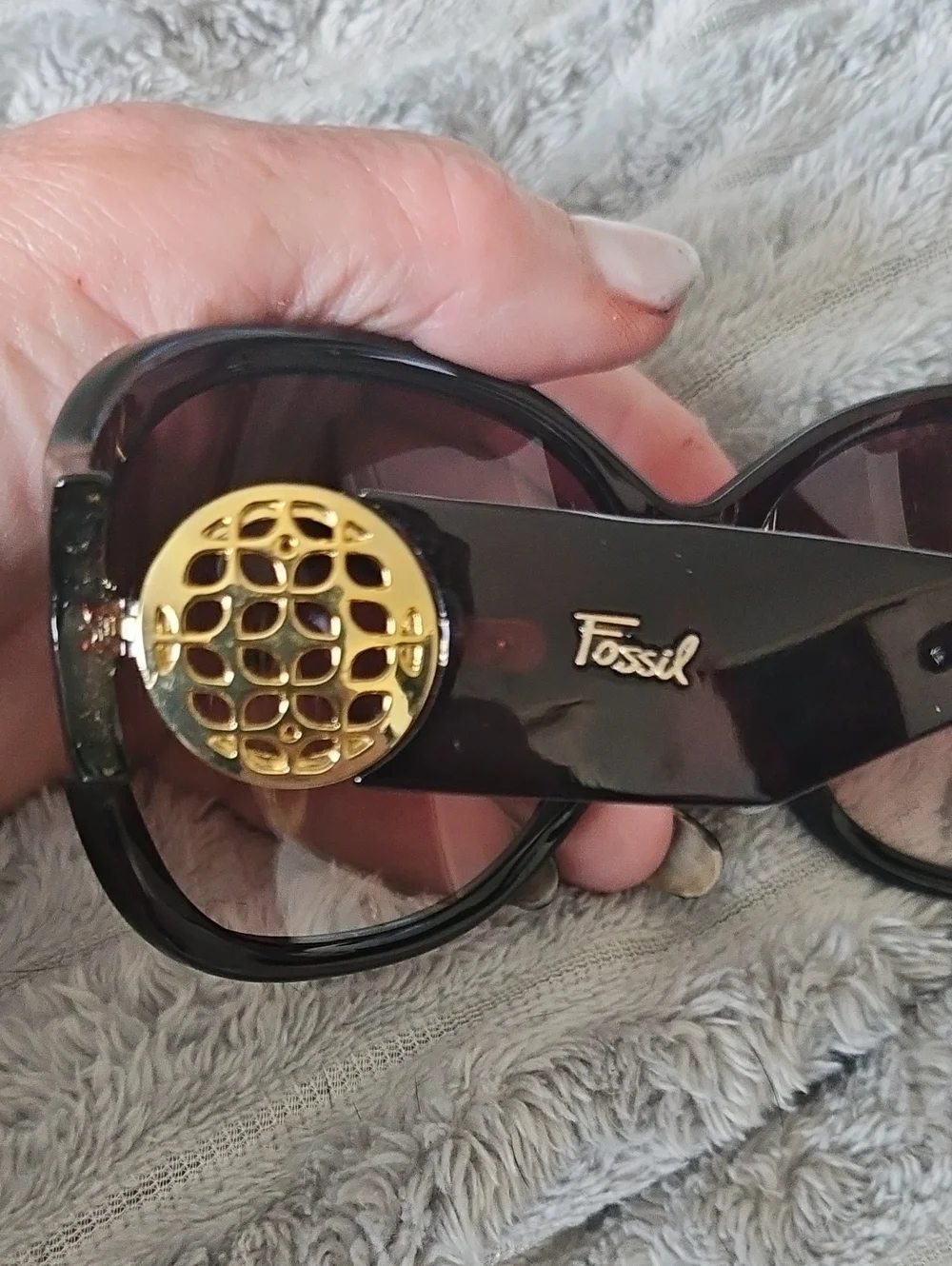 Fossil oversized butterfly or modified wrap sunglasses Vintage And RARE!!!